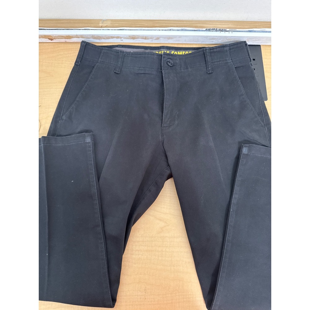 Lee Extreme Comfort Straight Fit Pants Mens 34x29 Black Performance Chino